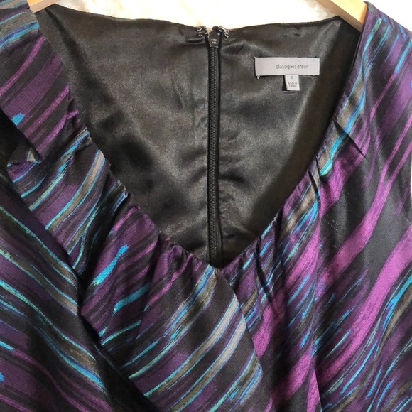 100% silk ruffle dress - Picture 2 of 3